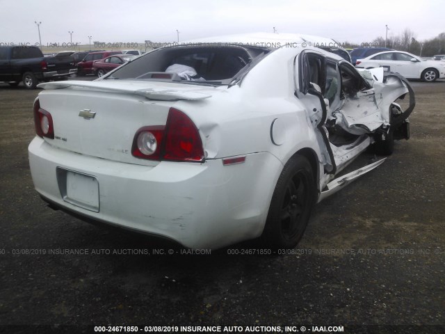 1G1ZG57B094106518 - 2009 CHEVROLET MALIBU LS WHITE photo 4
