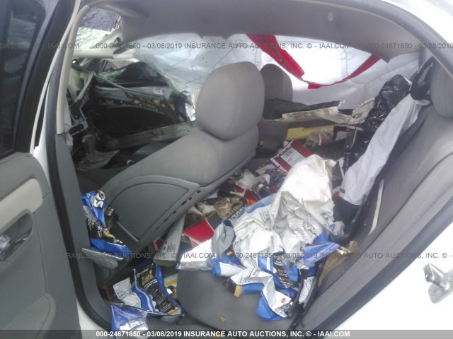 1G1ZG57B094106518 - 2009 CHEVROLET MALIBU LS WHITE photo 8