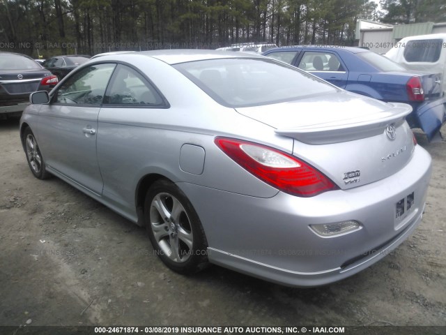 4T1CE30PX7U753482 - 2007 TOYOTA CAMRY SOLARA SE/SLE SILVER photo 3