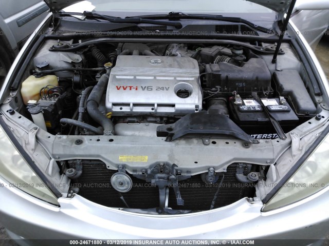 JTDBF30K050164754 - 2005 TOYOTA CAMRY LE/XLE/SE SILVER photo 10