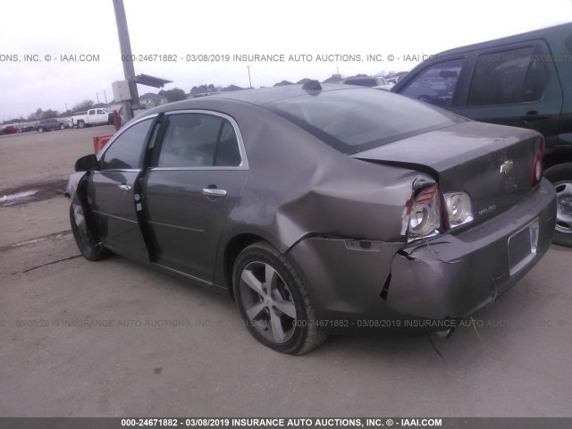 1G1ZD5E03CF191960 - 2012 CHEVROLET MALIBU 2LT TAN photo 3