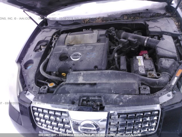 1N4BA41E96C821117 - 2006 NISSAN MAXIMA SE/SL BLACK photo 10