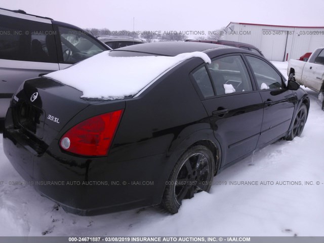 1N4BA41E96C821117 - 2006 NISSAN MAXIMA SE/SL BLACK photo 4