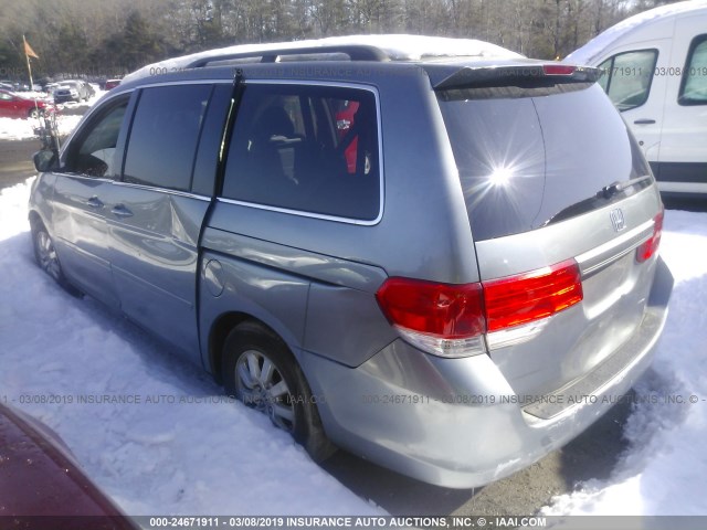 5FNRL38789B030363 - 2009 HONDA ODYSSEY EXL GRAY photo 3