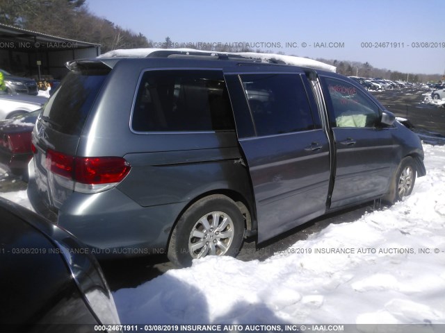 5FNRL38789B030363 - 2009 HONDA ODYSSEY EXL GRAY photo 4