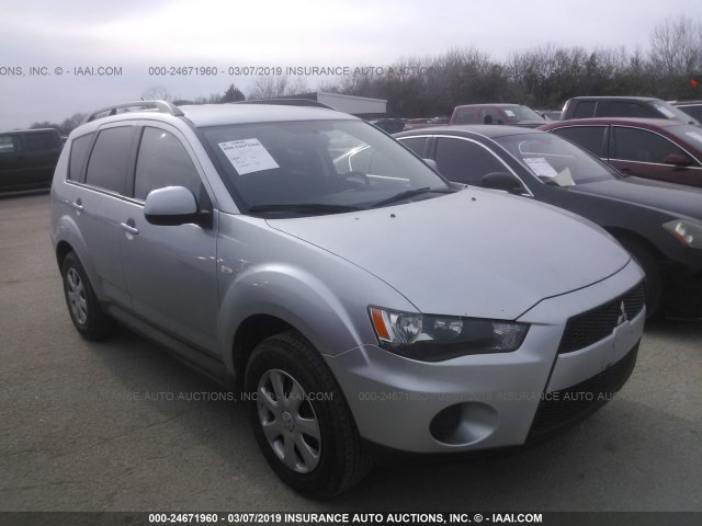 JA4AS2AW3CU008744 - 2012 MITSUBISHI OUTLANDER ES SILVER photo 1