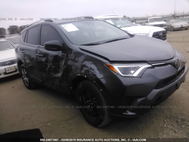 JTMZFREV6JJ738329 - 2018 TOYOTA RAV4 LE GRAY photo 1