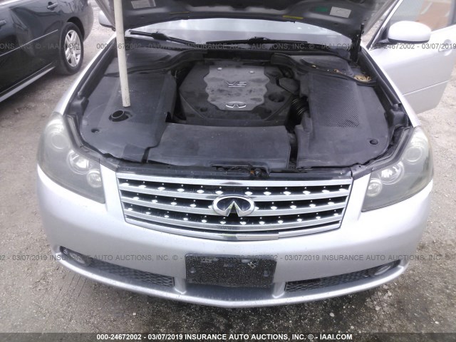 JNKAY01E66M115581 - 2006 INFINITI M35 SPORT SILVER photo 10