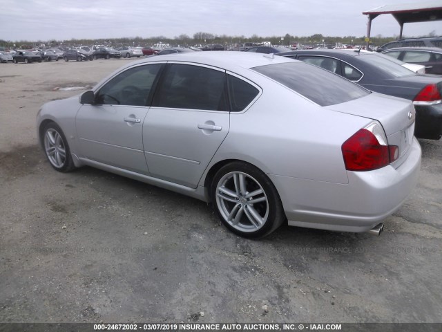 JNKAY01E66M115581 - 2006 INFINITI M35 SPORT SILVER photo 3