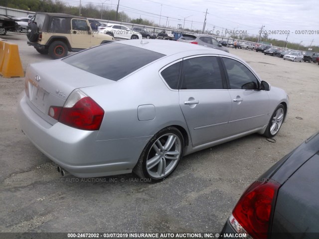 JNKAY01E66M115581 - 2006 INFINITI M35 SPORT SILVER photo 4