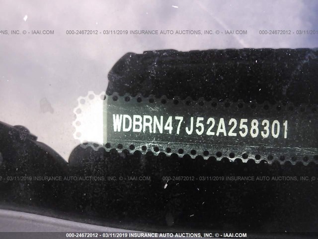 WDBRN47J52A258301 - 2002 MERCEDES-BENZ C 230K SPORT COUPE SILVER photo 9