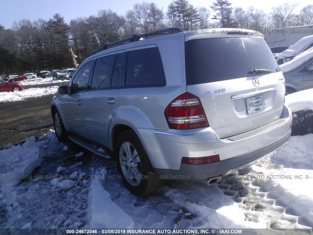 4JGBF71E68A371708 - 2008 MERCEDES-BENZ GL 450 4MATIC SILVER photo 3