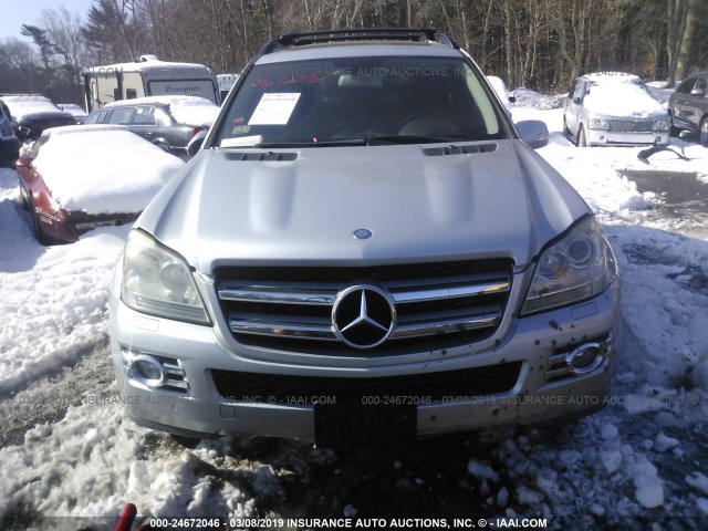 4JGBF71E68A371708 - 2008 MERCEDES-BENZ GL 450 4MATIC SILVER photo 6