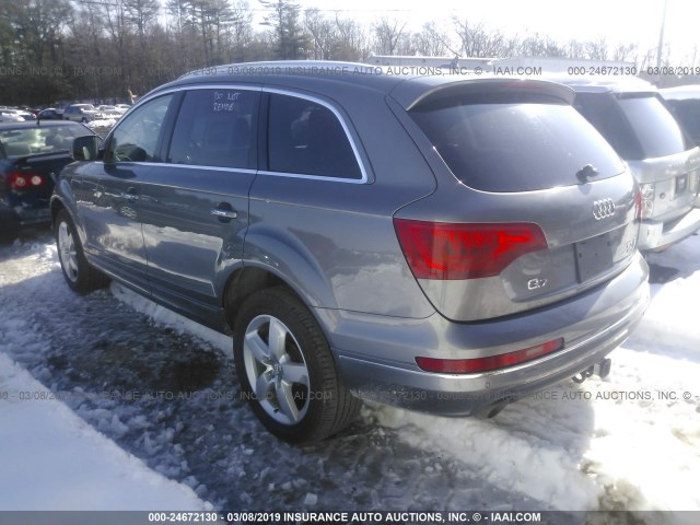 WA1LMAFE4CD008989 - 2012 AUDI Q7 PREMIUM PLUS GRAY photo 3