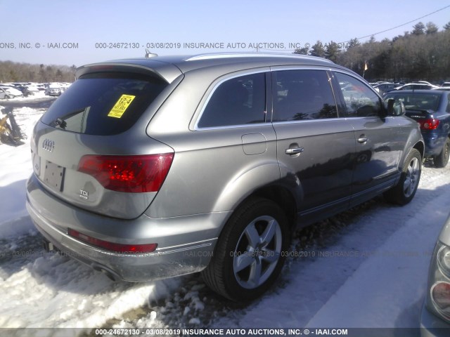 WA1LMAFE4CD008989 - 2012 AUDI Q7 PREMIUM PLUS GRAY photo 4