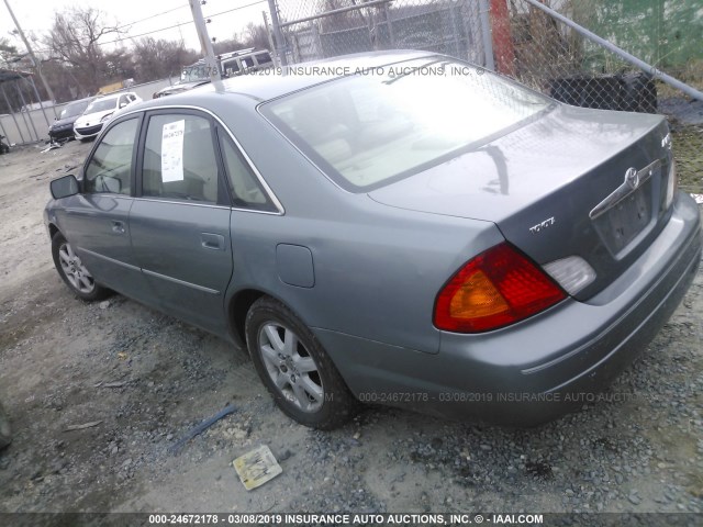 4T1BF28B42U251166 - 2002 TOYOTA AVALON XL/XLS TEAL photo 3