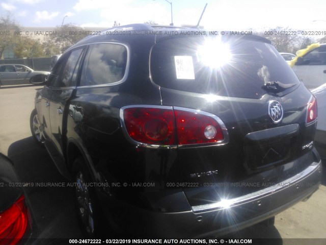 5GAER23D79J164022 - 2009 BUICK ENCLAVE CXL BLACK photo 3