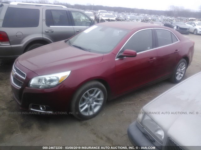 1G11F5RR9DF106430 - 2013 CHEVROLET MALIBU 2LT RED photo 2