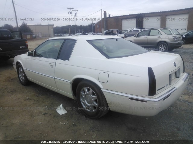 1G6ET1295XU600971 - 1999 CADILLAC ELDORADO TOURING WHITE photo 3