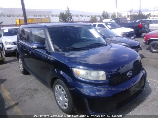 JTLKE50E081021086 - 2008 TOYOTA SCION XB BLUE photo 1