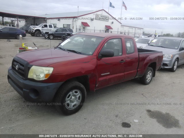 5TETX22NX7Z413700 - 2007 TOYOTA TACOMA ACCESS CAB წითელი ფოტო 2