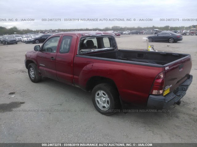 5TETX22NX7Z413700 - 2007 TOYOTA TACOMA ACCESS CAB წითელი ფოტო 3