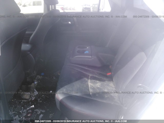 JTEBU5JR7H5468390 - 2017 TOYOTA 4RUNNER SR5 PREM/LTDL/TRAIL/TRD WHITE photo 8