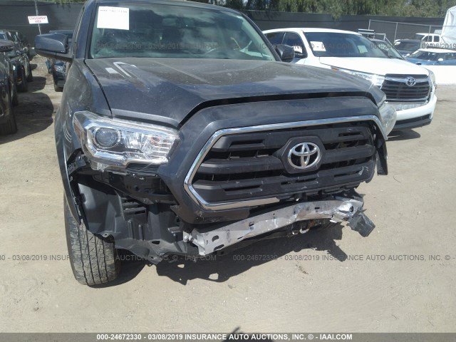 3TMBZ5DN5HM011019 - 2017 TOYOTA TACOMA DOUBLE CAB/SR5/TRD SPORT GRAY photo 6