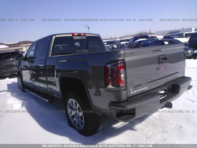 3GTU2PEJXJG328061 - 2018 GMC SIERRA K1500 DENALI Pewter photo 3