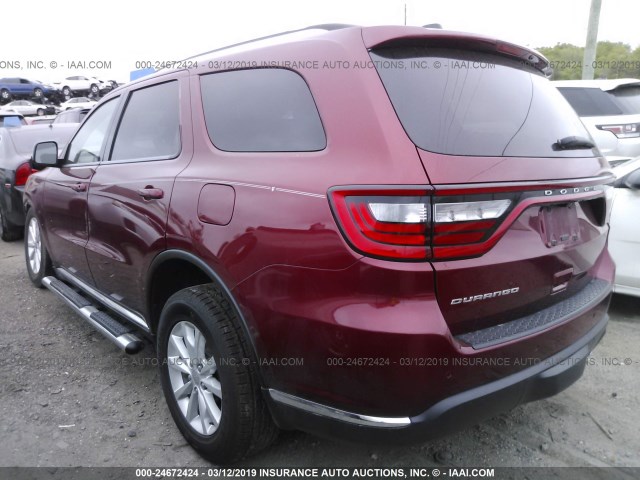 1C4RDHAG1EC364830 - 2014 DODGE DURANGO SXT RED photo 3