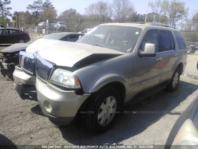 5LMEU88H45ZJ13416 - 2005 LINCOLN AVIATOR 灰色 照片 2