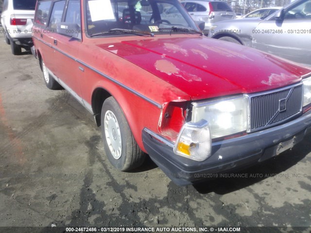 YV1AW8809P1942584 - 1993 VOLVO 240 RED photo 6