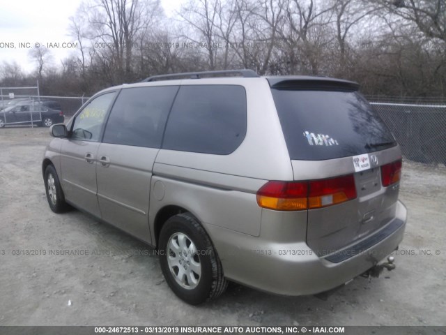 5FNRL18954B097405 - 2004 HONDA ODYSSEY EXL BEIGE photo 3