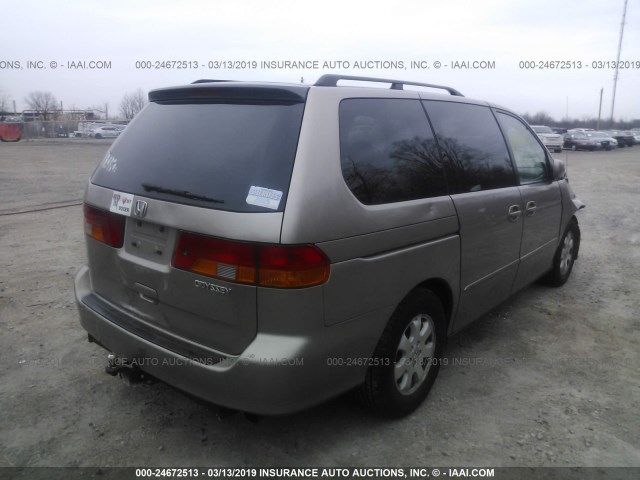 5FNRL18954B097405 - 2004 HONDA ODYSSEY EXL BEIGE photo 4