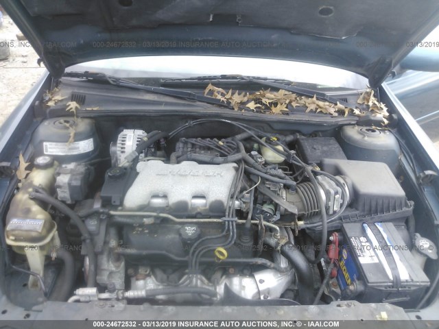 1G1NE52J73M528943 - 2003 CHEVROLET MALIBU LS GREEN photo 10