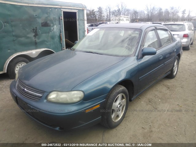 1G1NE52J73M528943 - 2003 CHEVROLET MALIBU LS GREEN photo 2