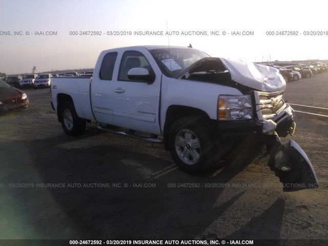 1GCRKTE78CZ326055 - 2012 CHEVROLET SILVERADO K1500 LTZ WHITE photo 1