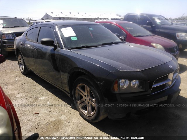 2B3KA43R07H661736 - 2007 DODGE CHARGER SE/SXT BLACK photo 1