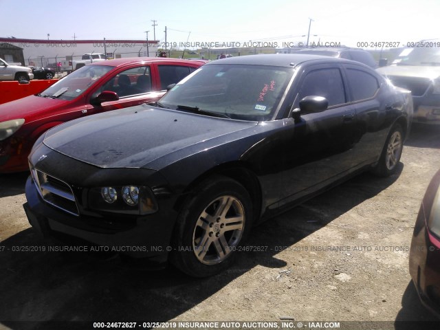 2B3KA43R07H661736 - 2007 DODGE CHARGER SE/SXT BLACK photo 2