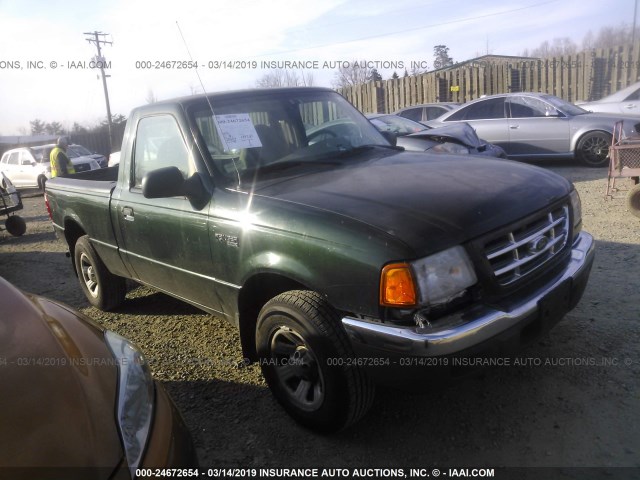 1FTYR10UX1TA98486 - 2001 FORD RANGER GREEN photo 1