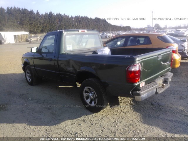 1FTYR10UX1TA98486 - 2001 FORD RANGER GREEN photo 3