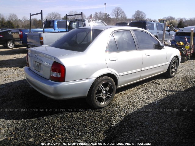 JM1BJ2215Y0253771 - 2000 MAZDA PROTEGE ES SILVER photo 4