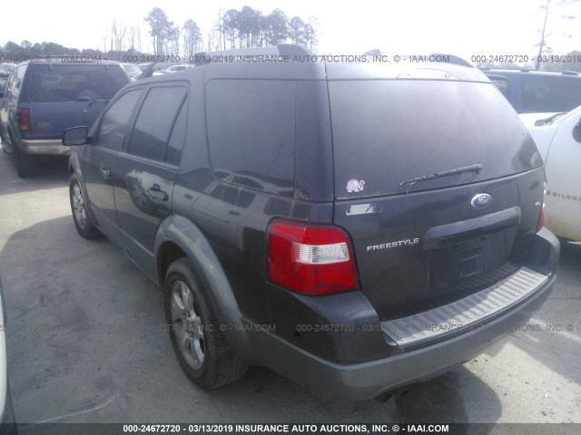 1FMZK02187GA06634 - 2007 FORD FREESTYLE SEL GRAY photo 3