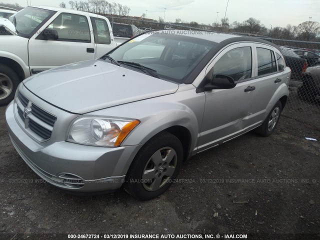 1B3HB28B08D644151 - 2008 DODGE CALIBER SILVER photo 2