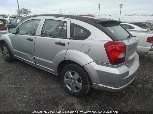 1B3HB28B08D644151 - 2008 DODGE CALIBER SILVER photo 3