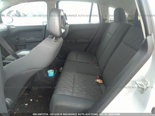 1B3HB28B08D644151 - 2008 DODGE CALIBER SILVER photo 8