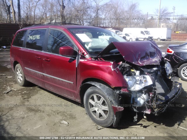 2A4RR8DXXAR382168 - 2010 CHRYSLER TOWN & COUNTRY TOURING PLUS RED photo 1