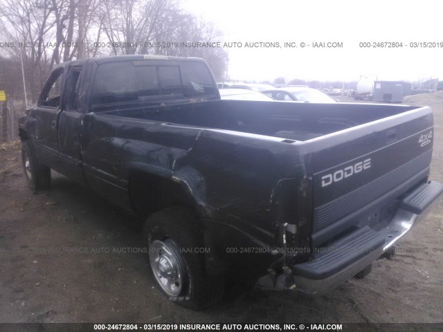 1B7KF23Z81J200813 - 2001 DODGE RAM 2500 BLACK photo 3