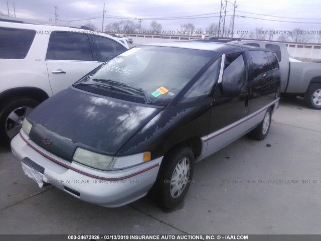 1GNDU06L1PT144762 - 1993 CHEVROLET LUMINA APV BLACK photo 2