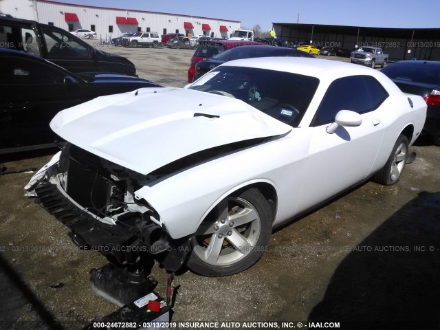 2C3CDYAGXCH189272 - 2012 DODGE CHALLENGER SXT WHITE photo 2